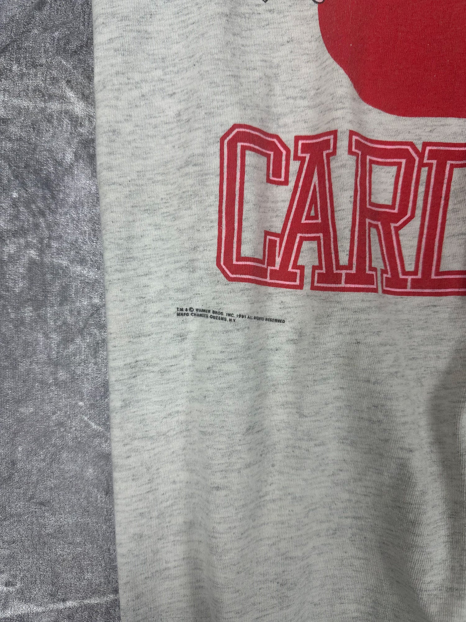 Vintage 1991 St. Louise Cardinals Looney Tunes MLB T-Shirt (L)