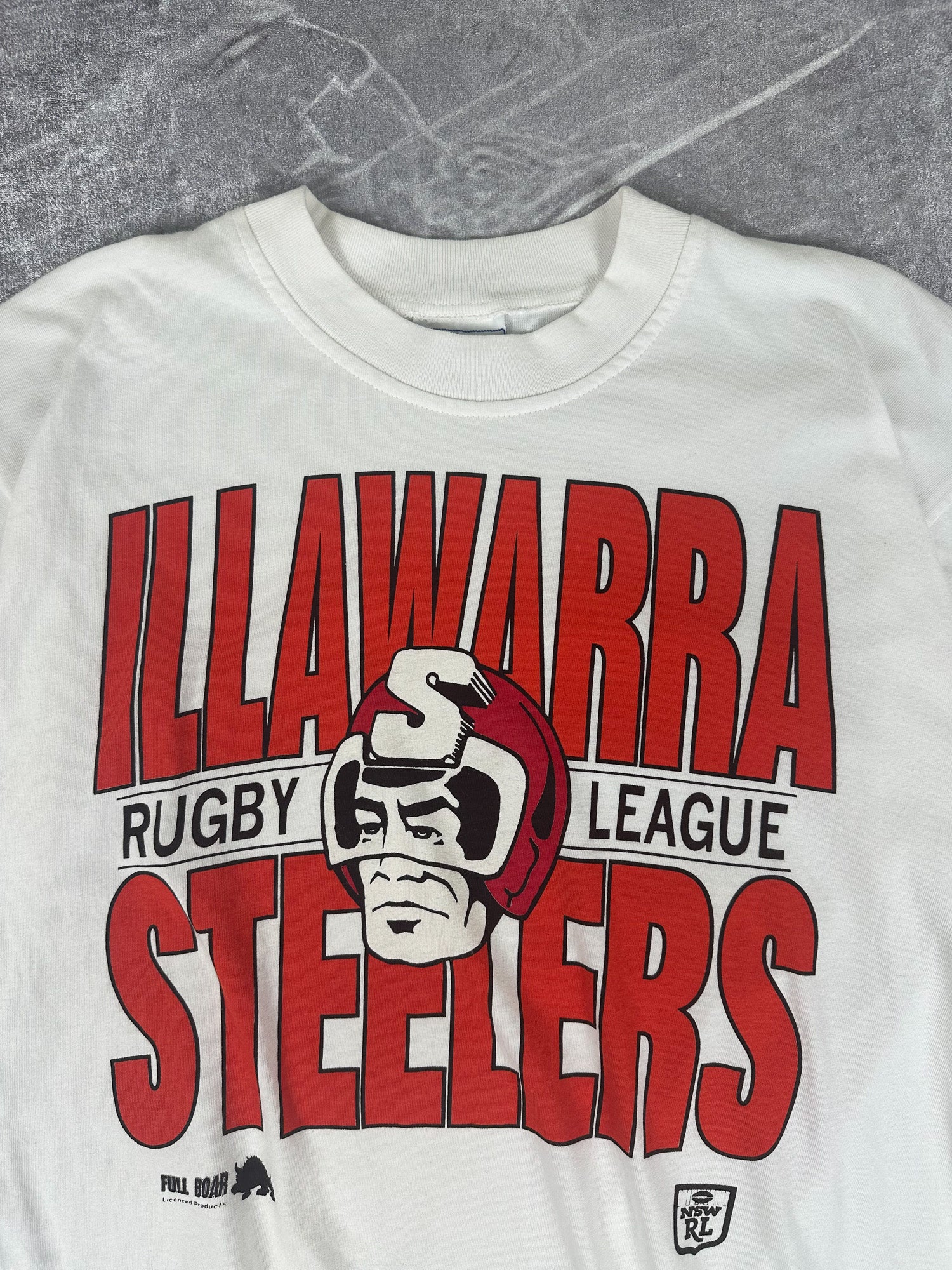 Vintage 90s Illawarra Steelers NSW Rugby League T-Shirt (2XL)