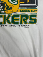 Vintage 1997 Green Bay Packers Super Bowl XXXI Champions T-Shirt (XL)