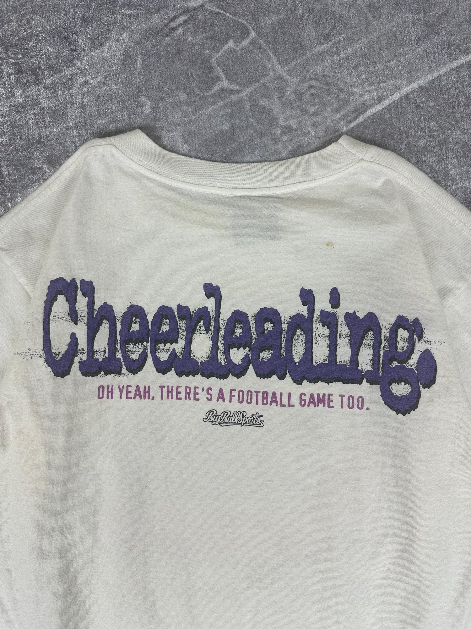 Vintage 1995 Big Ball Sports Cheerleading Football Heavyweight T-Shirt (M)