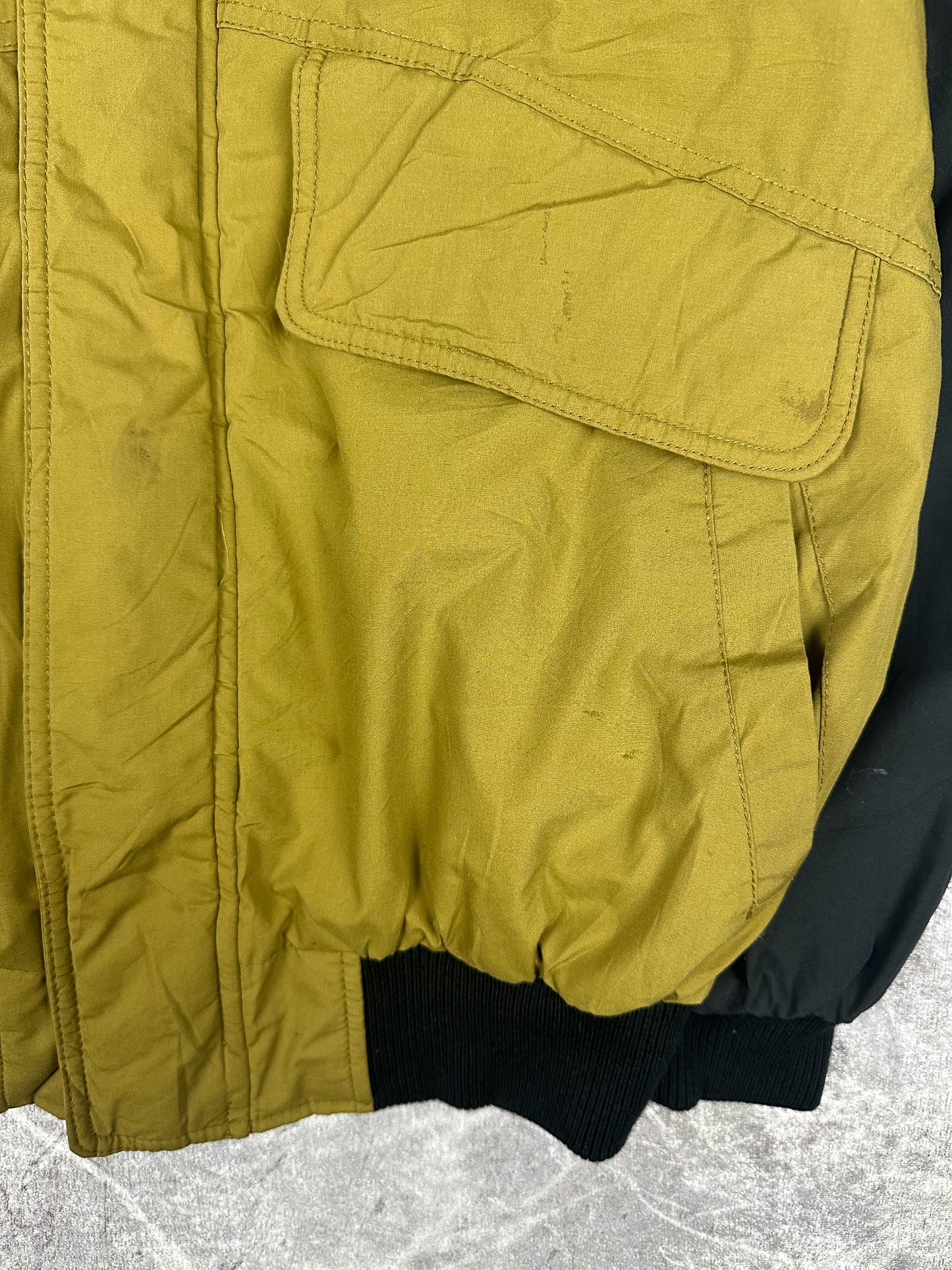 Vintage 90s Kia Embroidered Badge Colour Block Bomber Jacket (L)