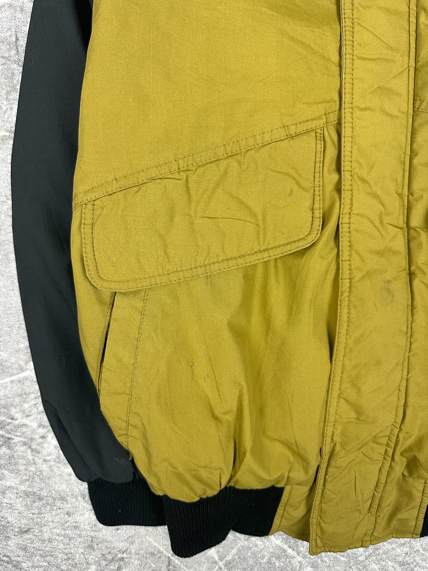 Vintage 90s Kia Embroidered Badge Colour Block Bomber Jacket (L)