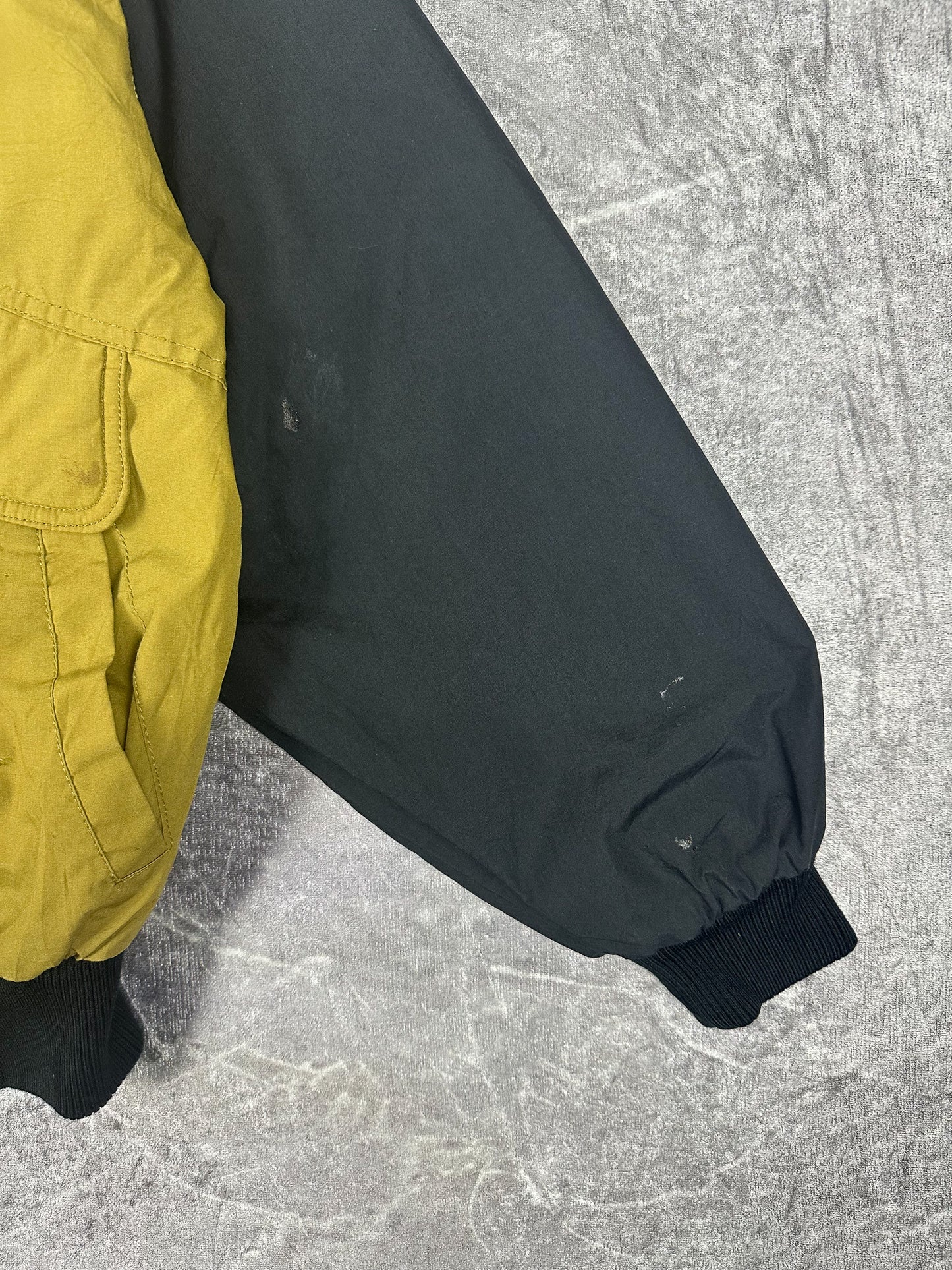 Vintage 90s Kia Embroidered Badge Colour Block Bomber Jacket (L)