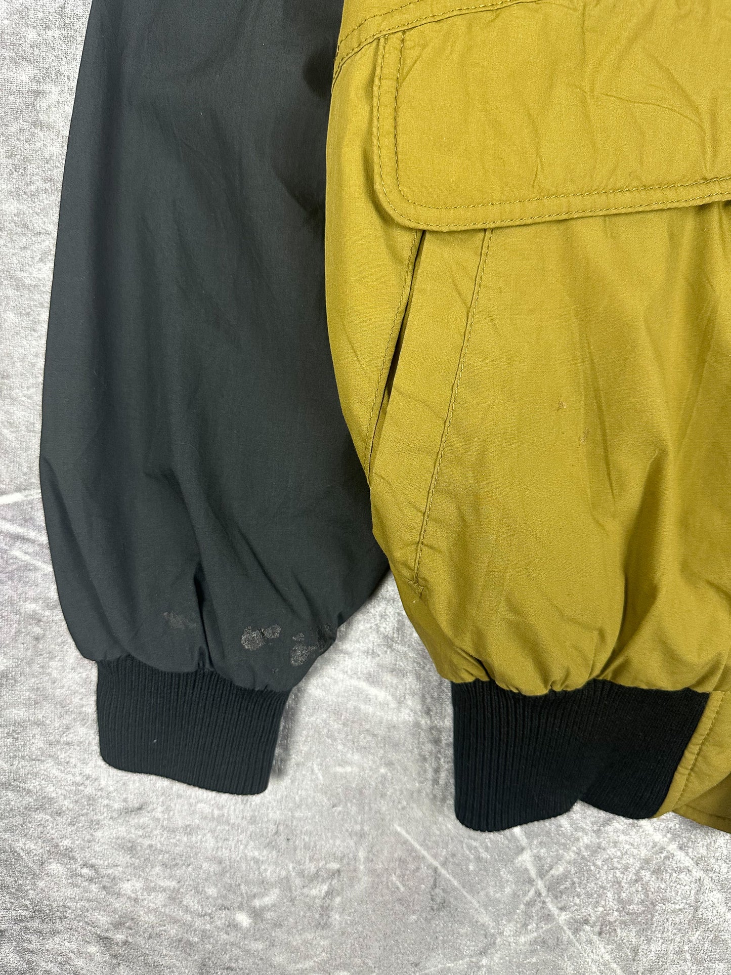 Vintage 90s Kia Embroidered Badge Colour Block Bomber Jacket (L)