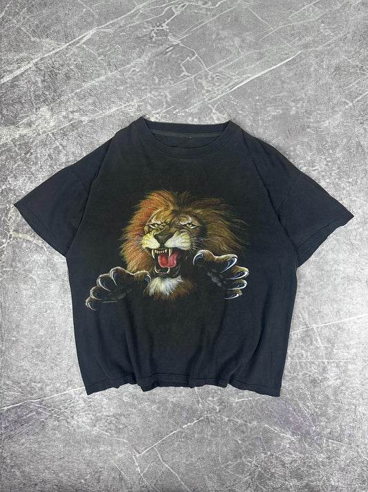 Vintage 90s Sunrise Sportswear Roaring Lion T-Shirt (M)