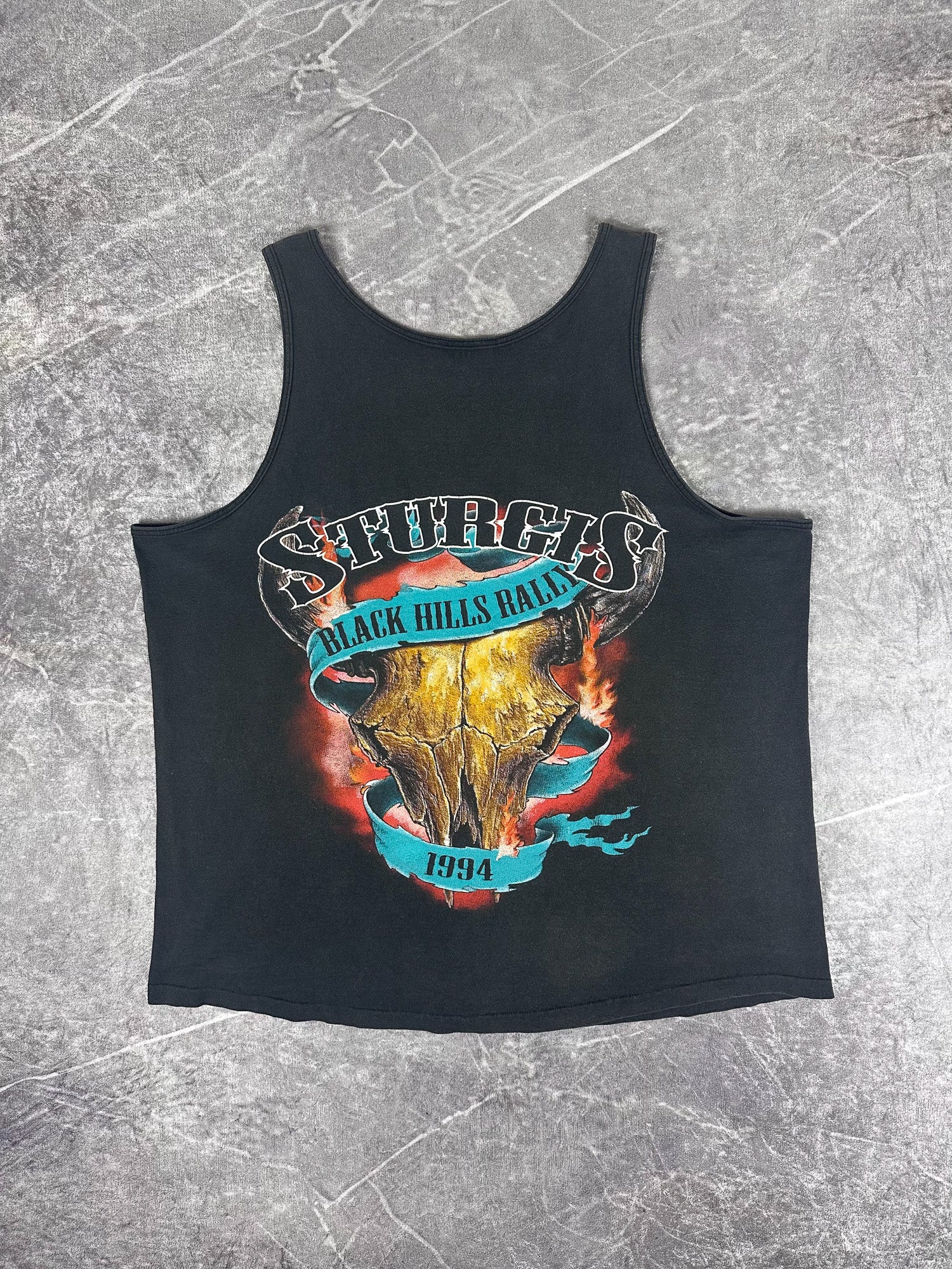 Vintage 1994 Sturgis Black Hills Rally Motorbike Singlet (XL)