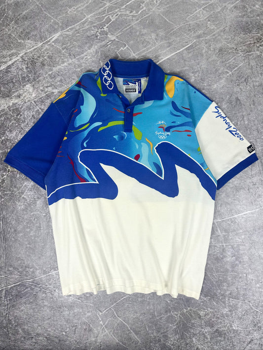 Vintage 2000 Bonds Sydney Summer Olympic Games Polo Shirt (3XL)