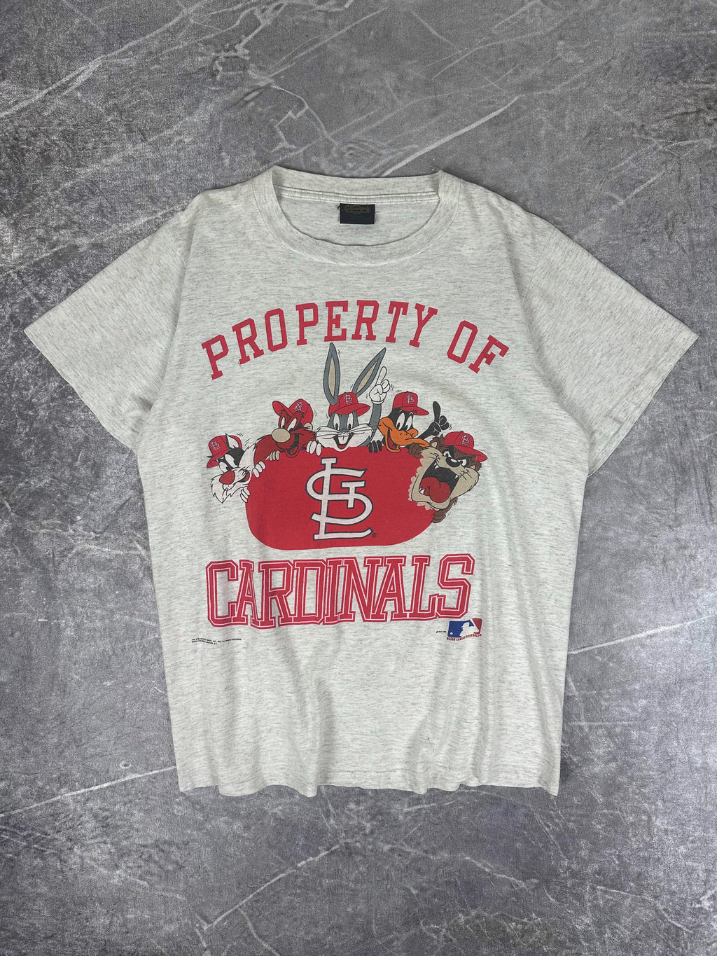 Vintage 1991 St. Louise Cardinals Looney Tunes MLB T-Shirt (L)