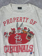 Vintage 1991 St. Louise Cardinals Looney Tunes MLB T-Shirt (L)