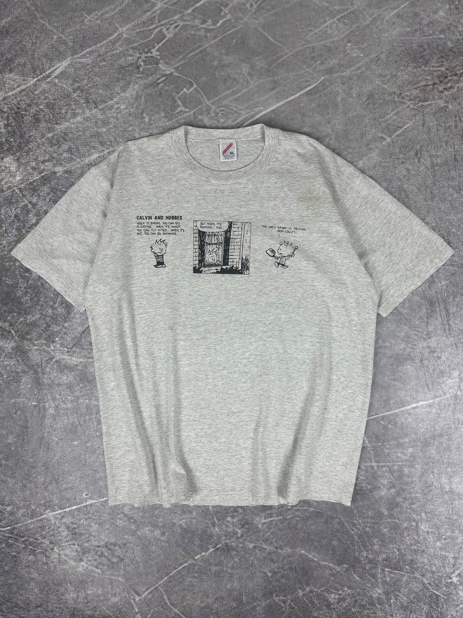 Vintage 1994 Calvin and Hobbes 'Field of View' T-Shirt (XL)