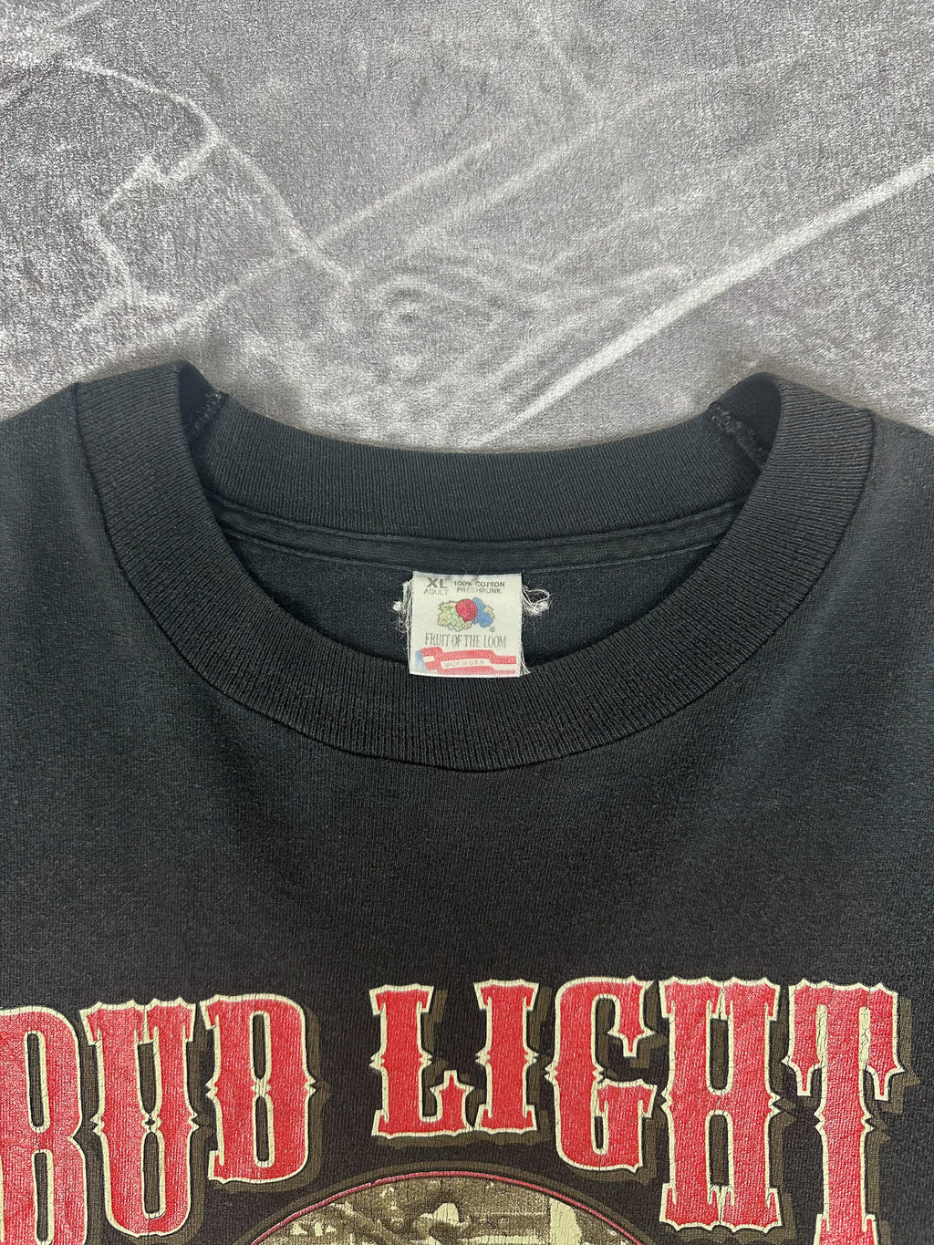 Vintage 90s Budwiser Bud Light Pure Country Saloon T-Shirt (XL)