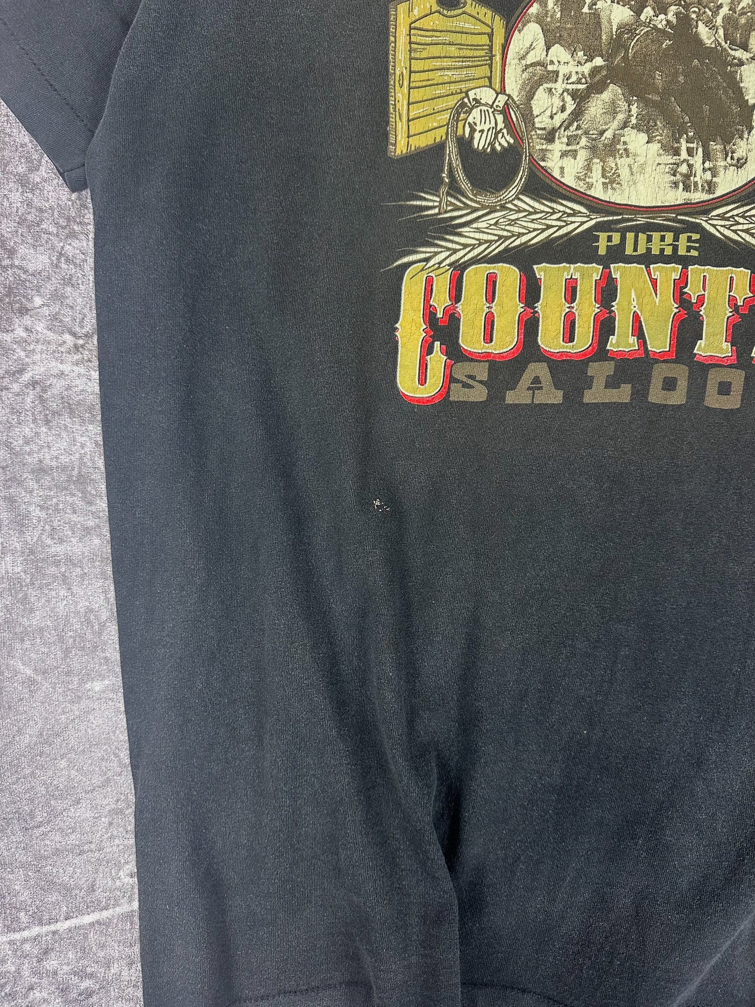 Vintage 90s Budwiser Bud Light Pure Country Saloon T-Shirt (XL)
