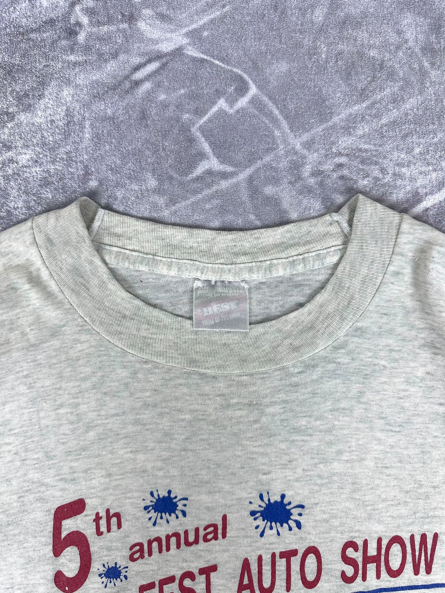 Vintage 90s 5th Annual Swan Fest Auto Show June 1 1996 La Cygne Kansas T-Shirt (XL)