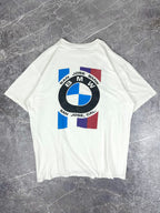 Vintage 80s BMW San Jose California Motorcycle Engine T-Shirt (XL)