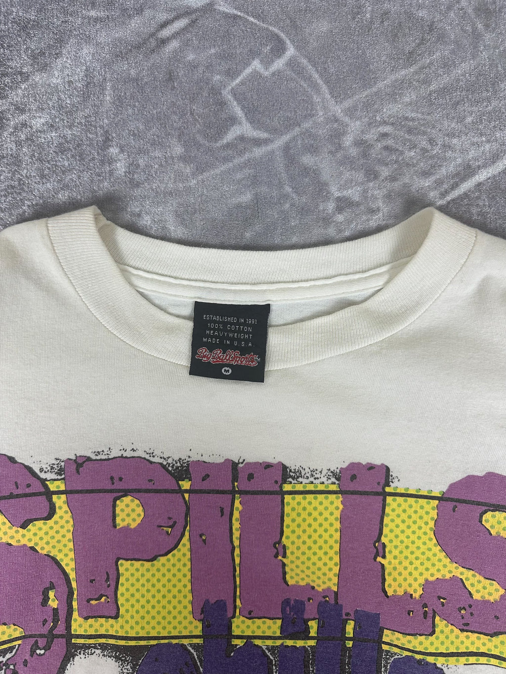 Vintage 1995 Big Ball Sports Cheerleading Football Heavyweight T-Shirt (M)