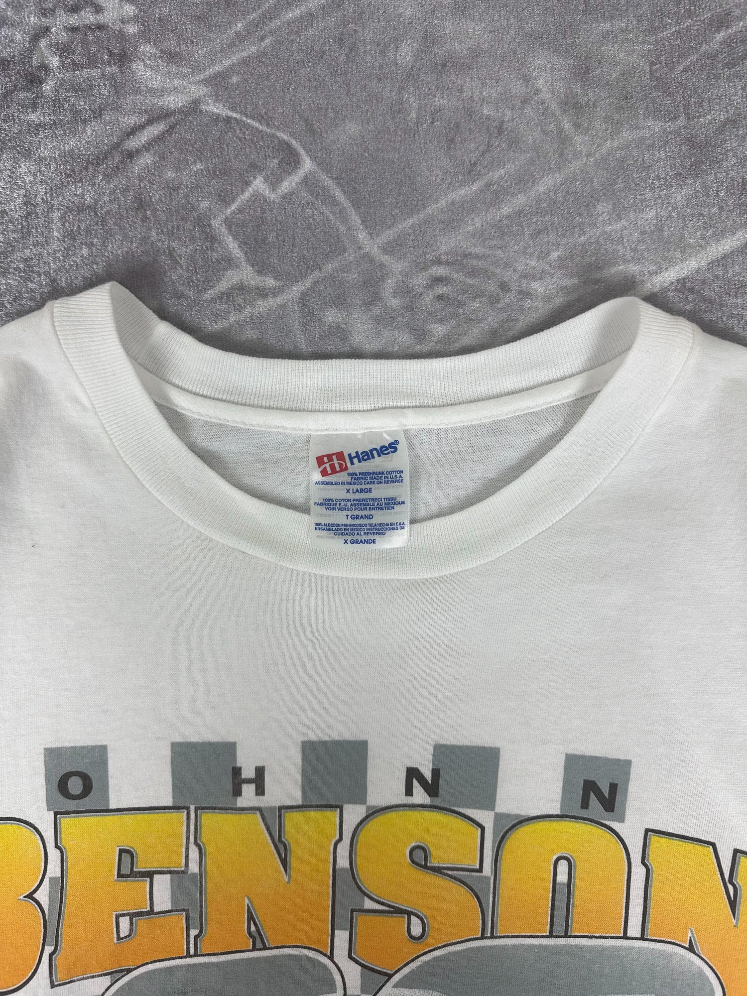 Vintage 90s Johnny Benson 26 Ford Cheerios Racing Nascar T-Shirt (XL)