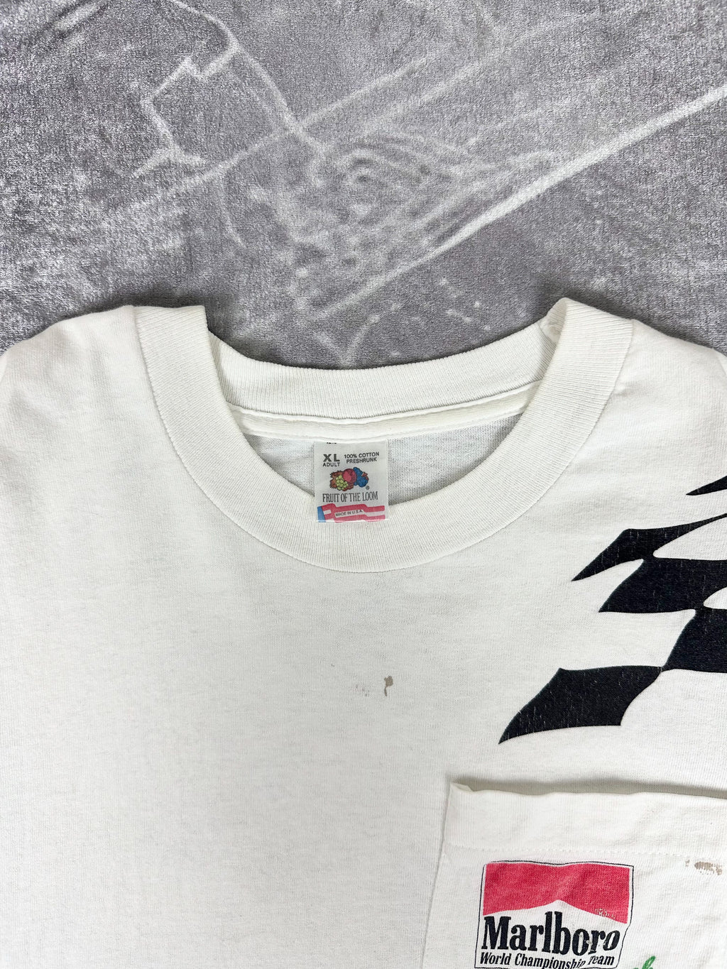 Vintage 1994 Marlboro Cigarettes World Championship Team Long Beach 94' Racing T-Shirt (XL)