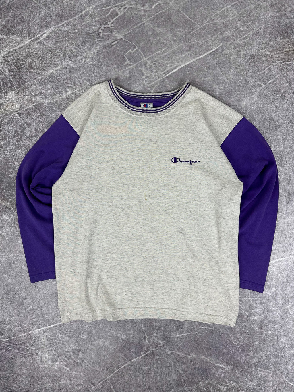 Vintage 90s Champion Colour Block Made in USA Sweatshirt (L)