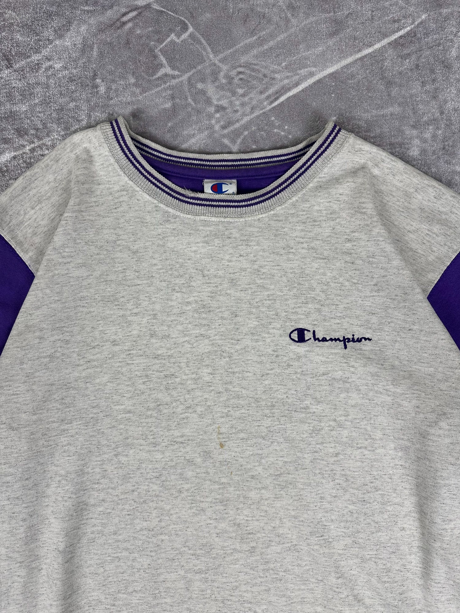 Vintage 90s Champion Colour Block Made in USA Sweatshirt (L)