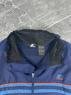 Vintage 00s Starter Brand Striped Windbreaker (M)