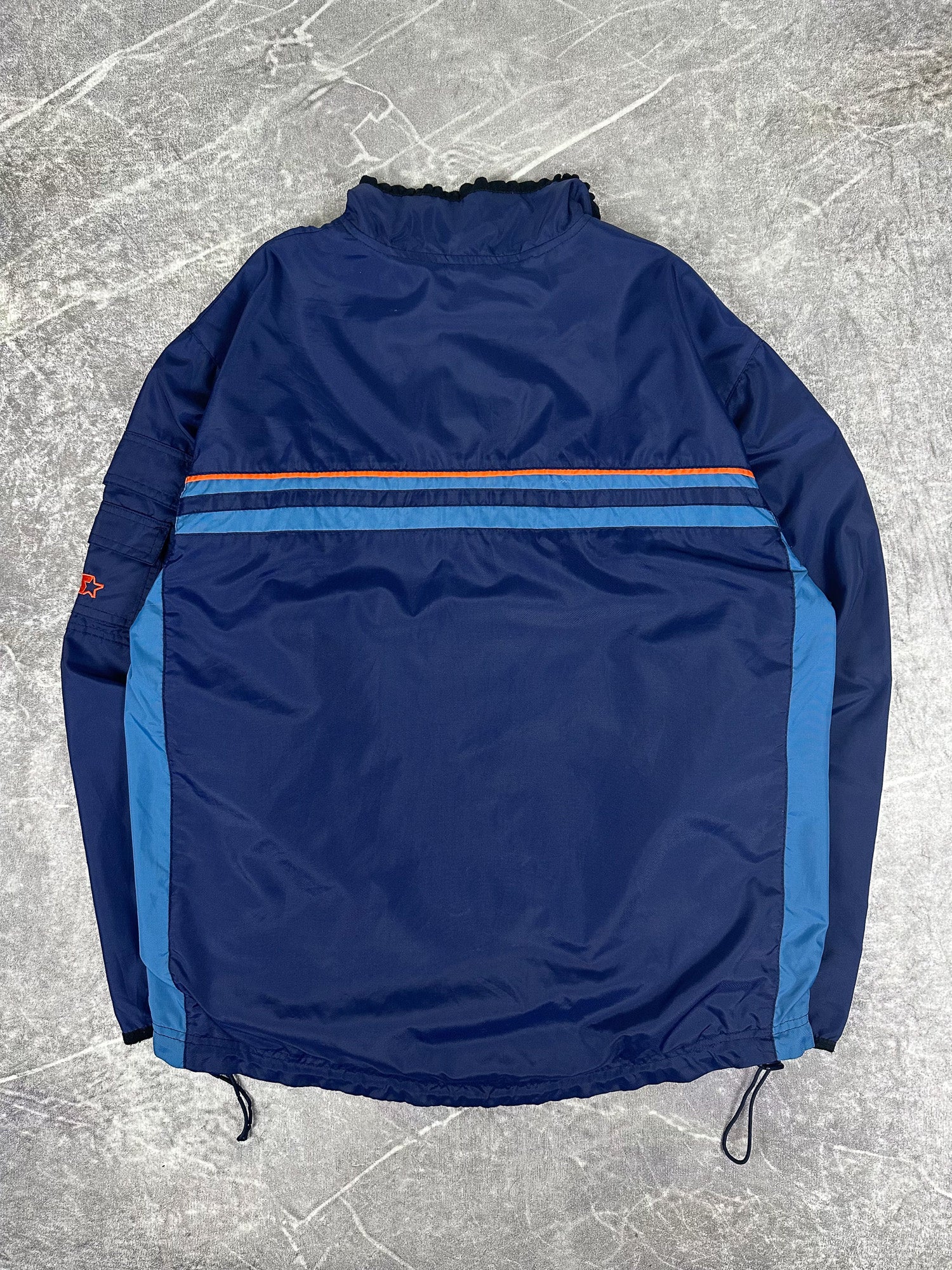 Vintage 00s Starter Brand Striped Windbreaker (M)
