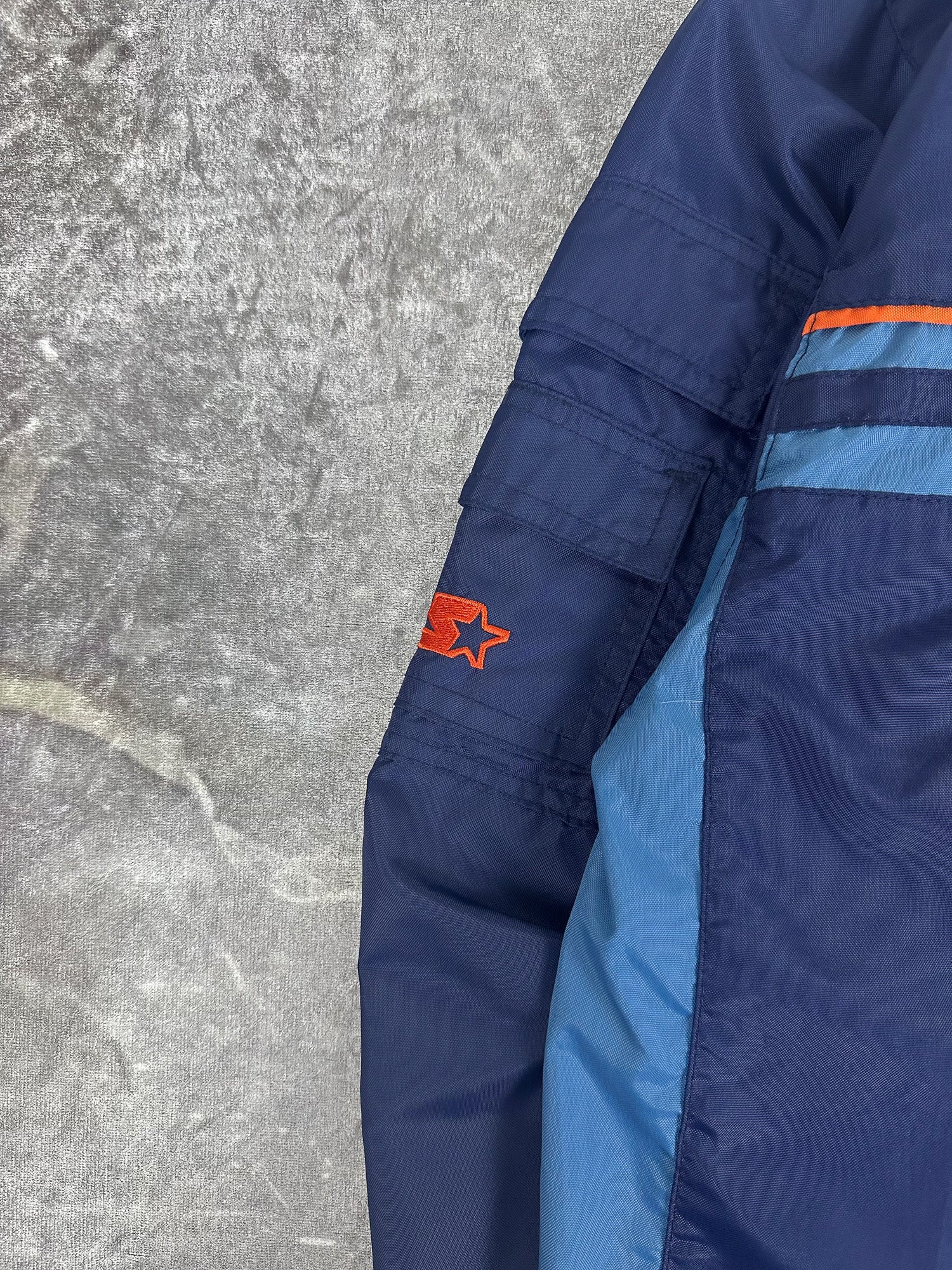 Vintage 00s Starter Brand Striped Windbreaker (M)