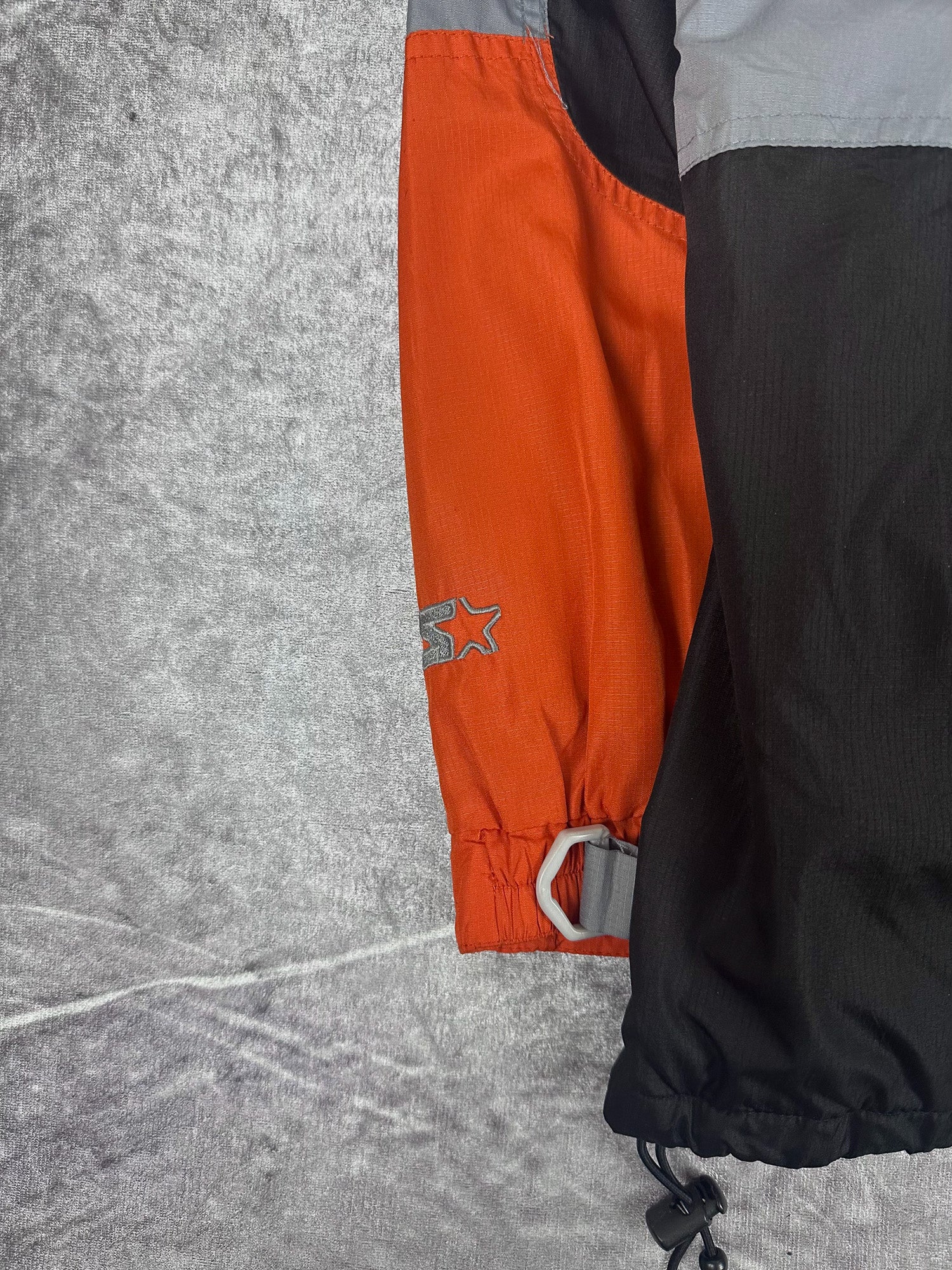 Vintage 00s Starter Brand Colour Block Nylon Fleece Parka (L)