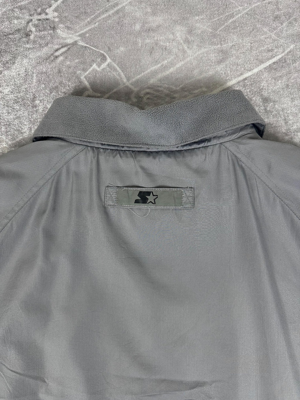 Vintage 00s Starter Brand Colour Block Nylon Fleece Parka (L)