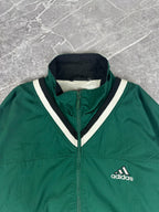 Vintage 90s Adidas Embroidered Logo Cotton Windbreaker (XL)