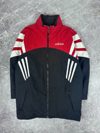 Vintage 90s Adidas Football Cotton Parker Training Jacket (XL)