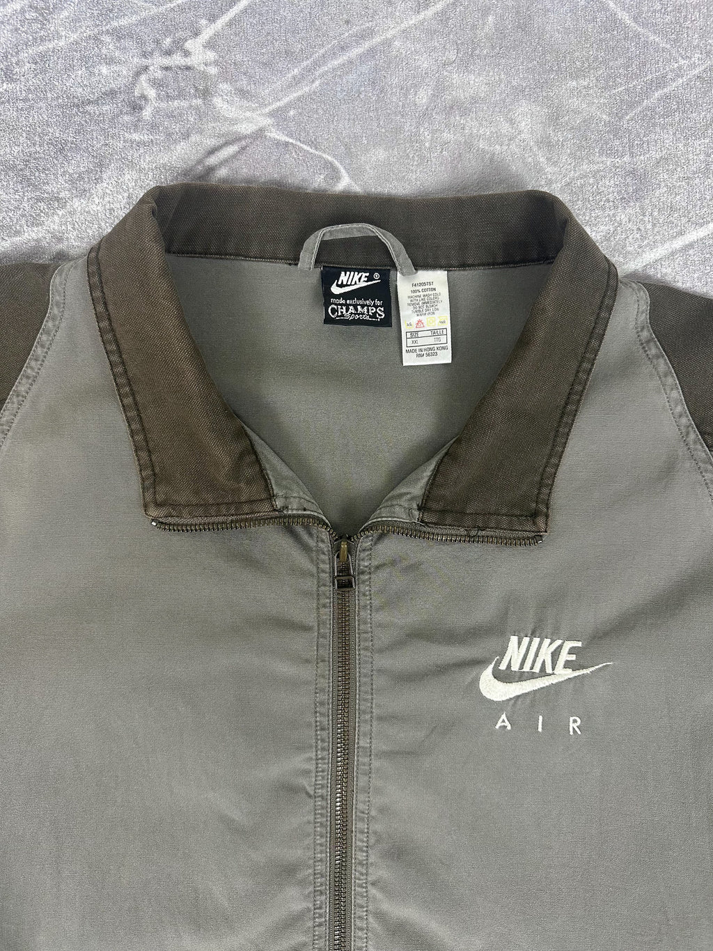 Vintage 90s Nike Air Champs Sports Exclusive Half Zip Anorak Pullover Jacket (2XL)