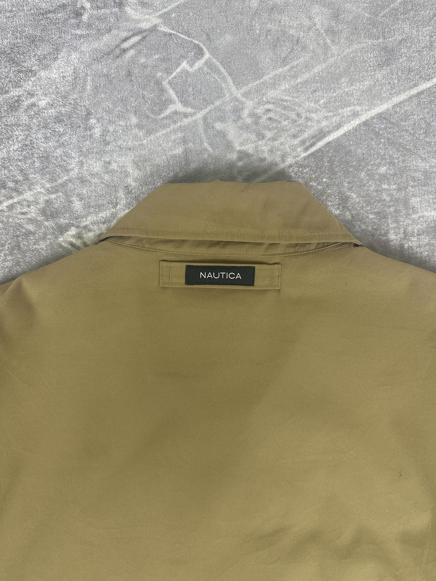 Vintage 00s Nautica Plaid Lined Embroidered Logo Harrington Jacket (XL)