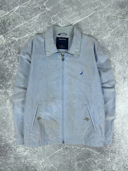 Vintage 00s Nautica Embroidered Small Logo Harrington Jacket (L)