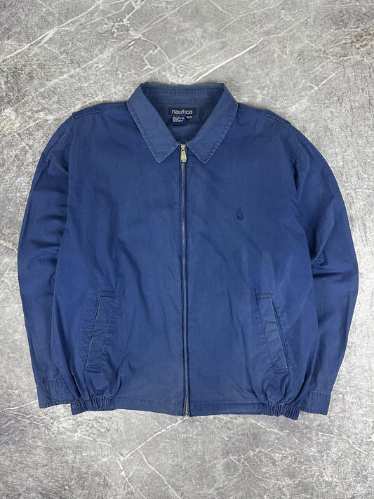 Vintage 90s Nautica Embroidered Small Logo Harrington Jacket (2XL)