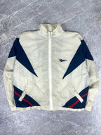 Vintage 90s Reebok Colour Block Embroidered Logo Windbreaker Jacket (XL)