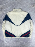 Vintage 90s Reebok Colour Block Embroidered Logo Windbreaker Jacket (XL)
