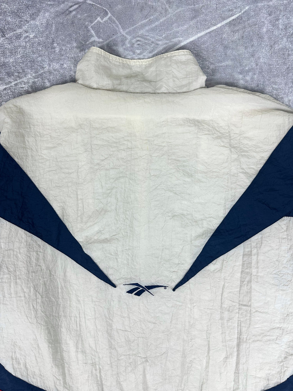 Vintage 90s Reebok Colour Block Embroidered Logo Windbreaker Jacket (XL)