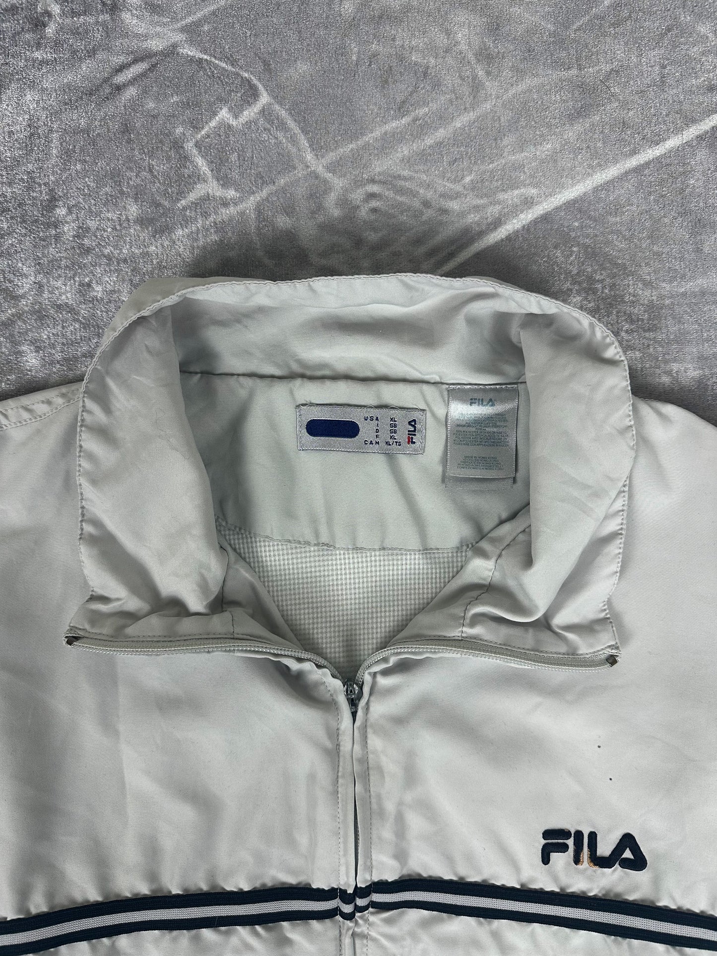 Vintage 00s Fila Embroidered Multi Panel Windbreaker Jacket (XL)