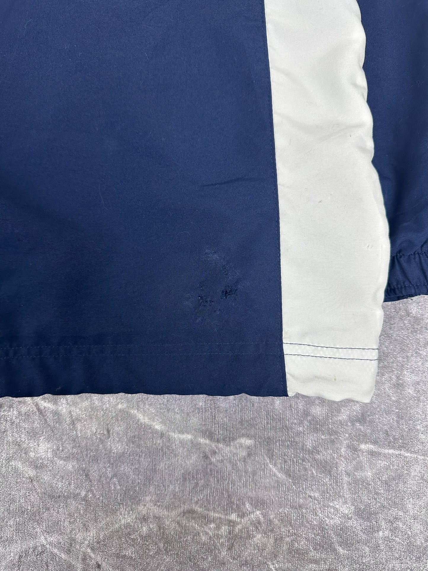 Vintage 00s Nike Small Embroidered Swoosh 3M Piped Windbreaker Jacket (XL)