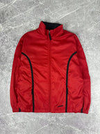 Vintage 00s Nike Tape Stripe Embroidered Spellout Windbreaker Jacket (S)