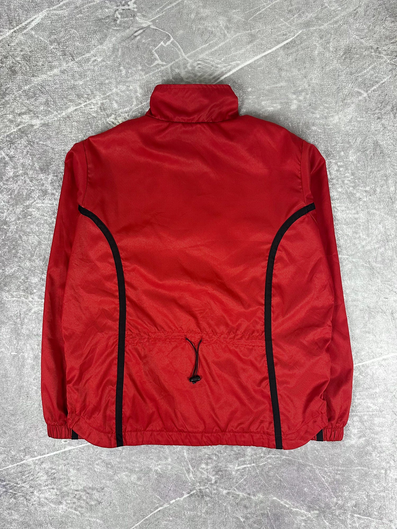 Vintage 00s Nike Tape Stripe Embroidered Spellout Windbreaker Jacket (S)