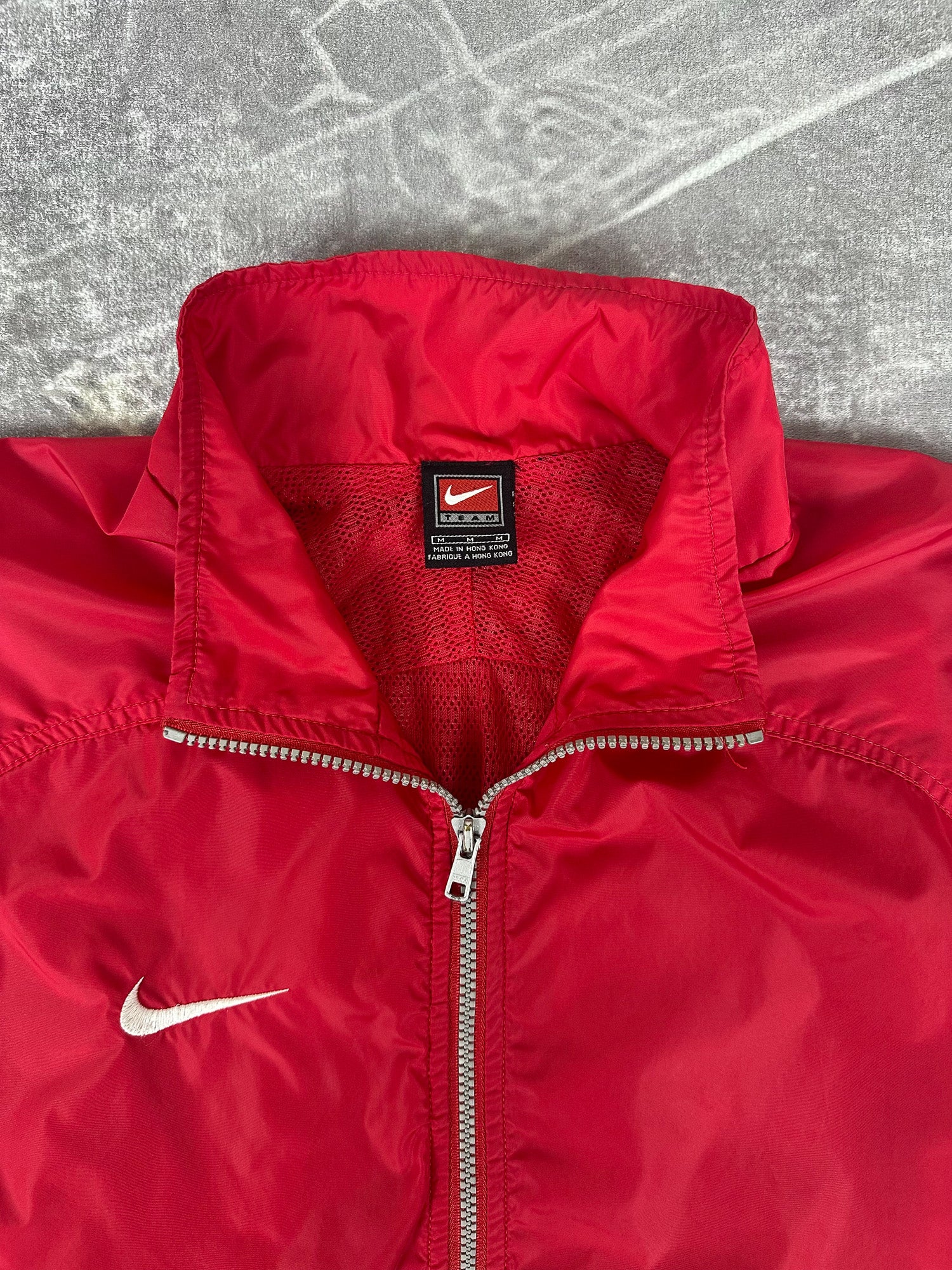 Vintage 90s Nike Team Embroidered Swoosh Windbreaker Jacket (M)