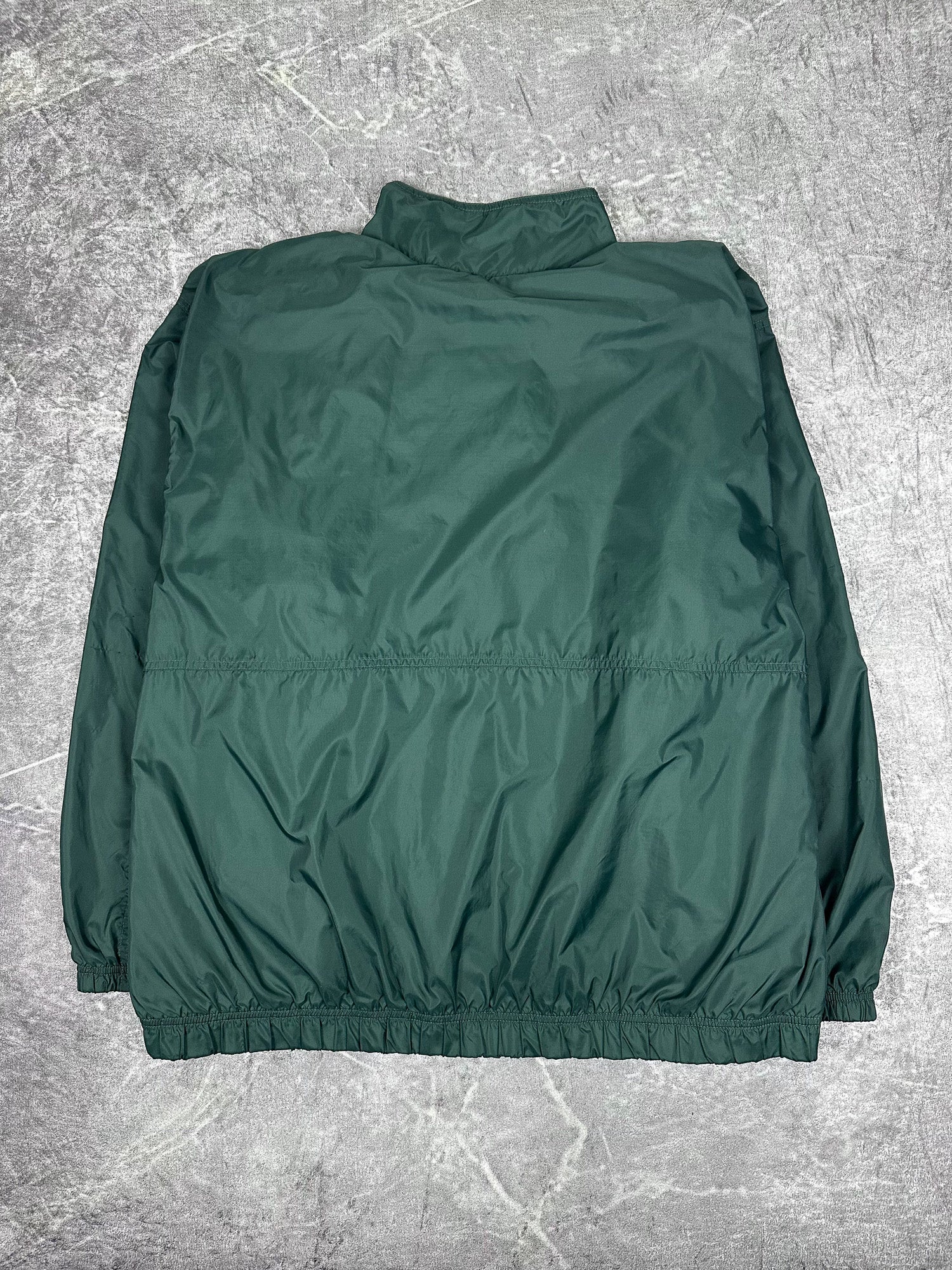 Vintage 90s Nike Embroidered Small Swoosh Full Placket Spray Jacket (2XL)