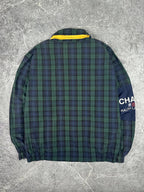 Vintage 90s Chaps Ralph Lauren Plaid Windbreaker Spray Jacket (XL)