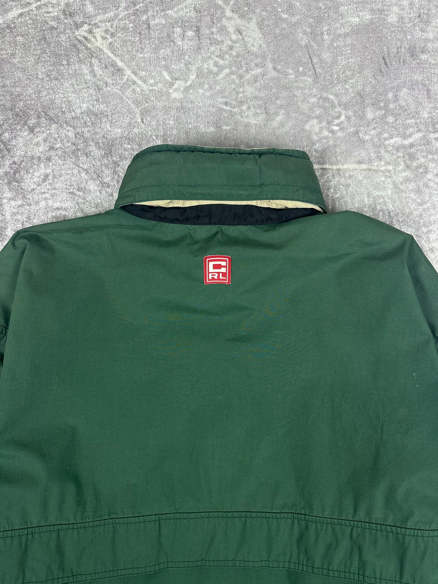 Vintage 90s Chaps Ralph Lauren Quarter Zip Pullover Windbreaker Jacket (L)