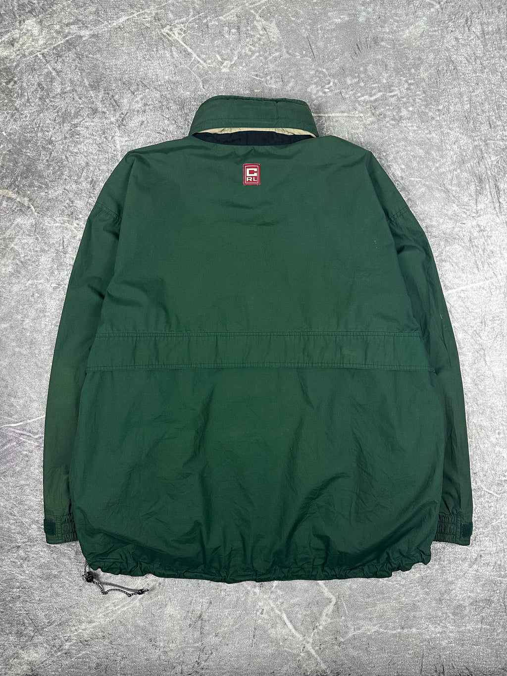 Vintage 90s Chaps Ralph Lauren Quarter Zip Pullover Windbreaker Jacket (L)