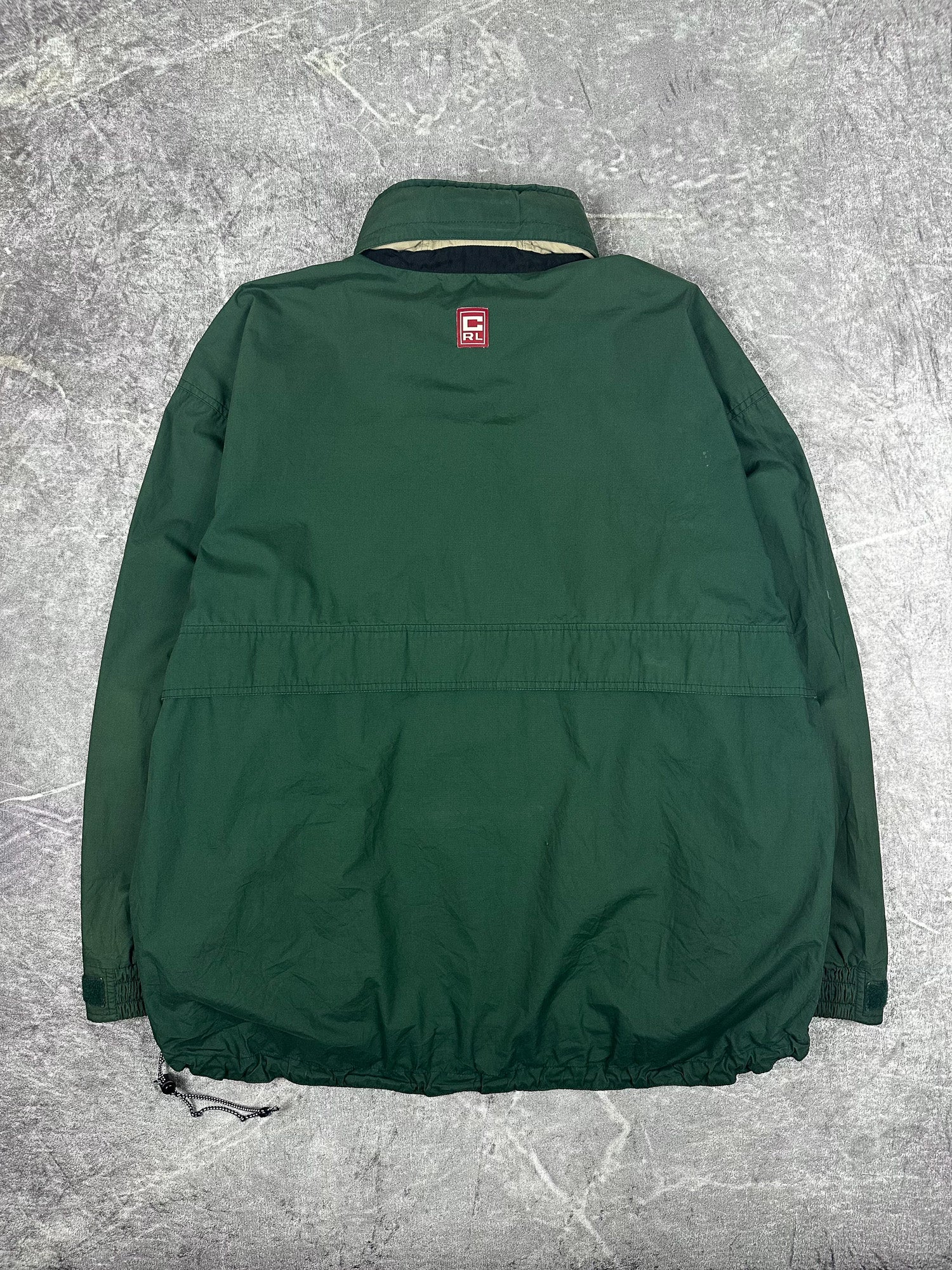 Vintage 90s Chaps Ralph Lauren Quarter Zip Pullover Windbreaker Jacket (L)