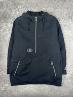 Vintage 90s Starter Brand Fleece Lined Half Zip Heavy Parka Jacket (XL)