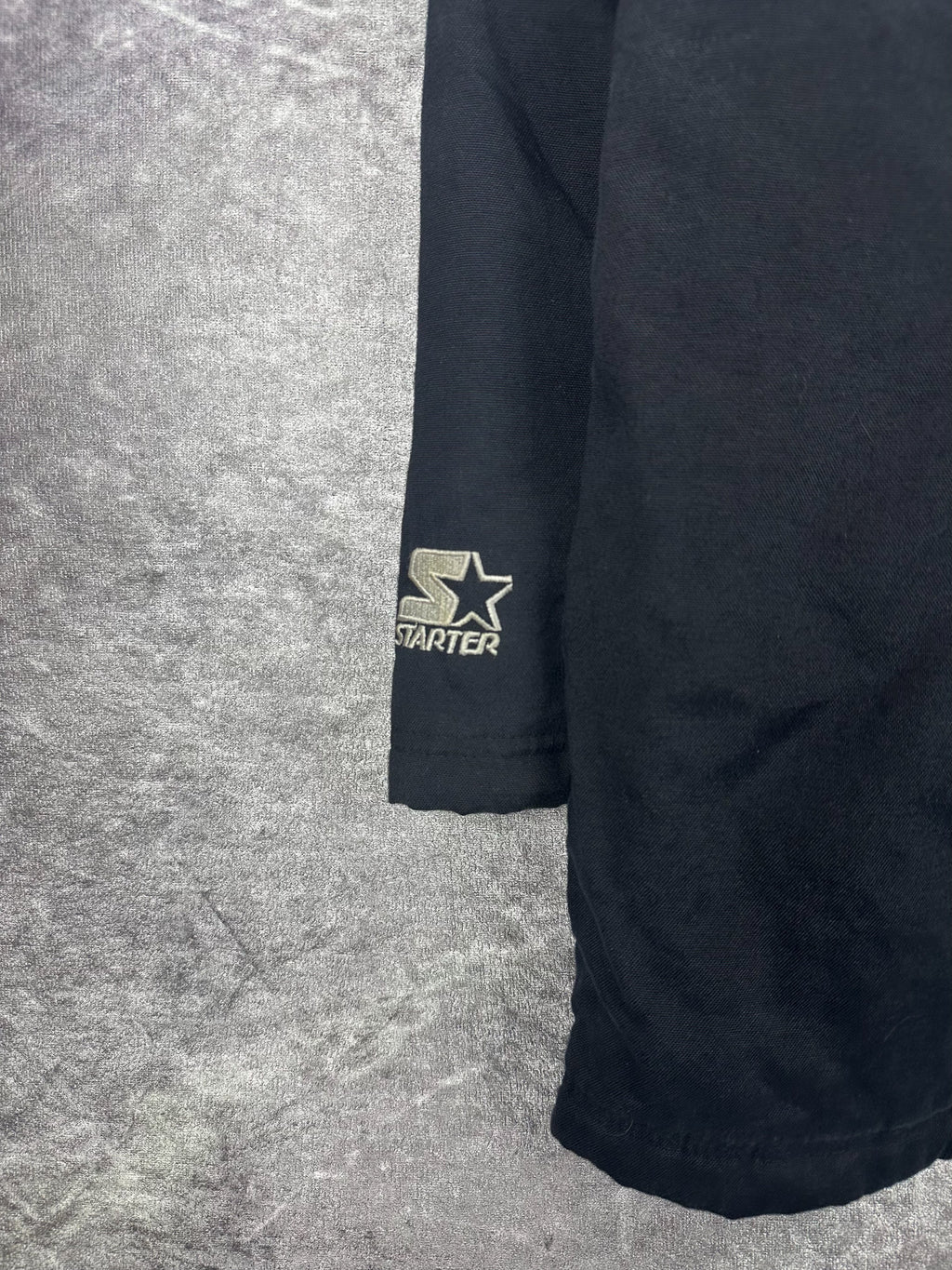 Vintage 90s Starter Brand Fleece Lined Half Zip Heavy Parka Jacket (XL)