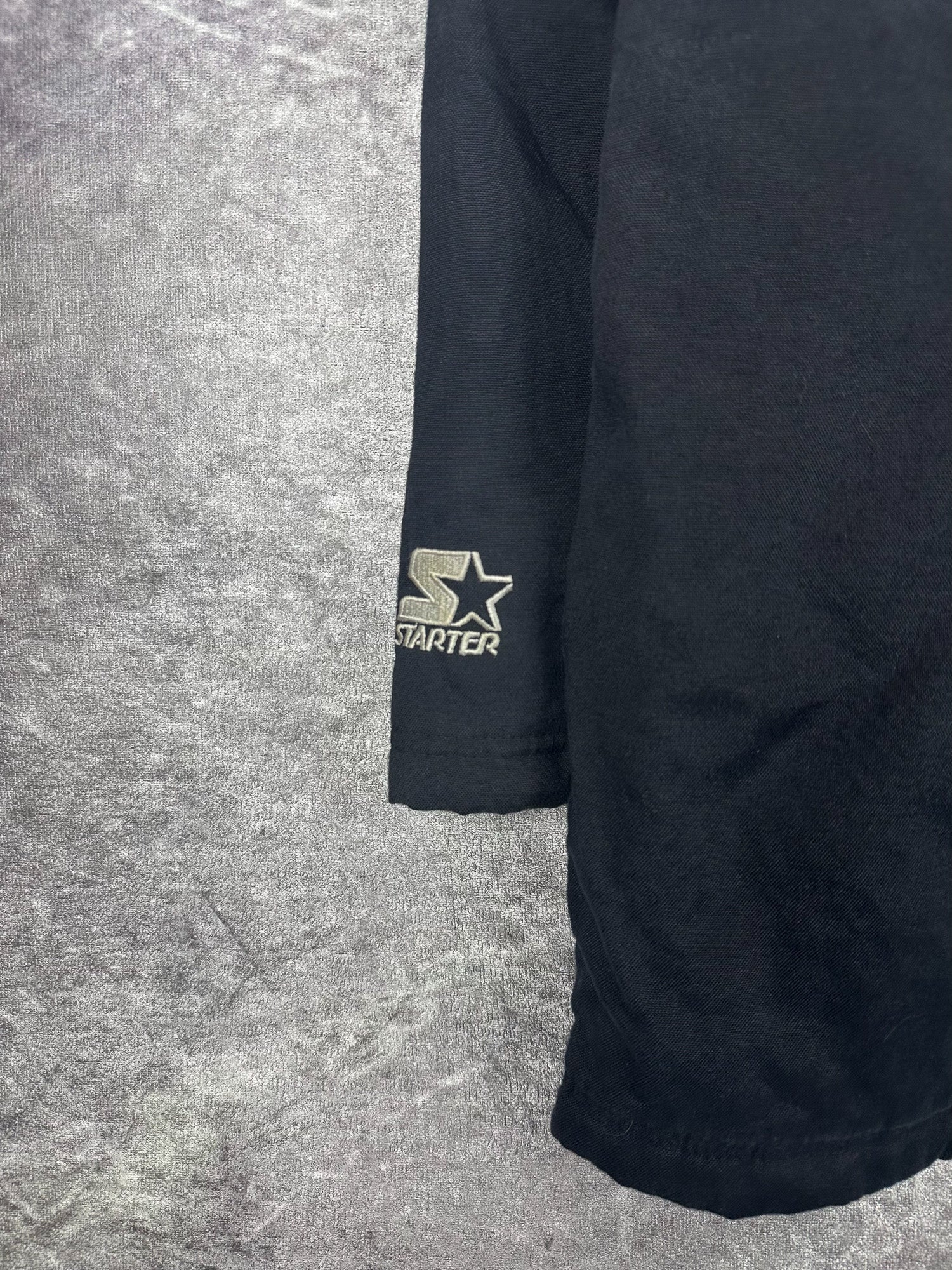 Vintage 90s Starter Brand Fleece Lined Half Zip Heavy Parka Jacket (XL)